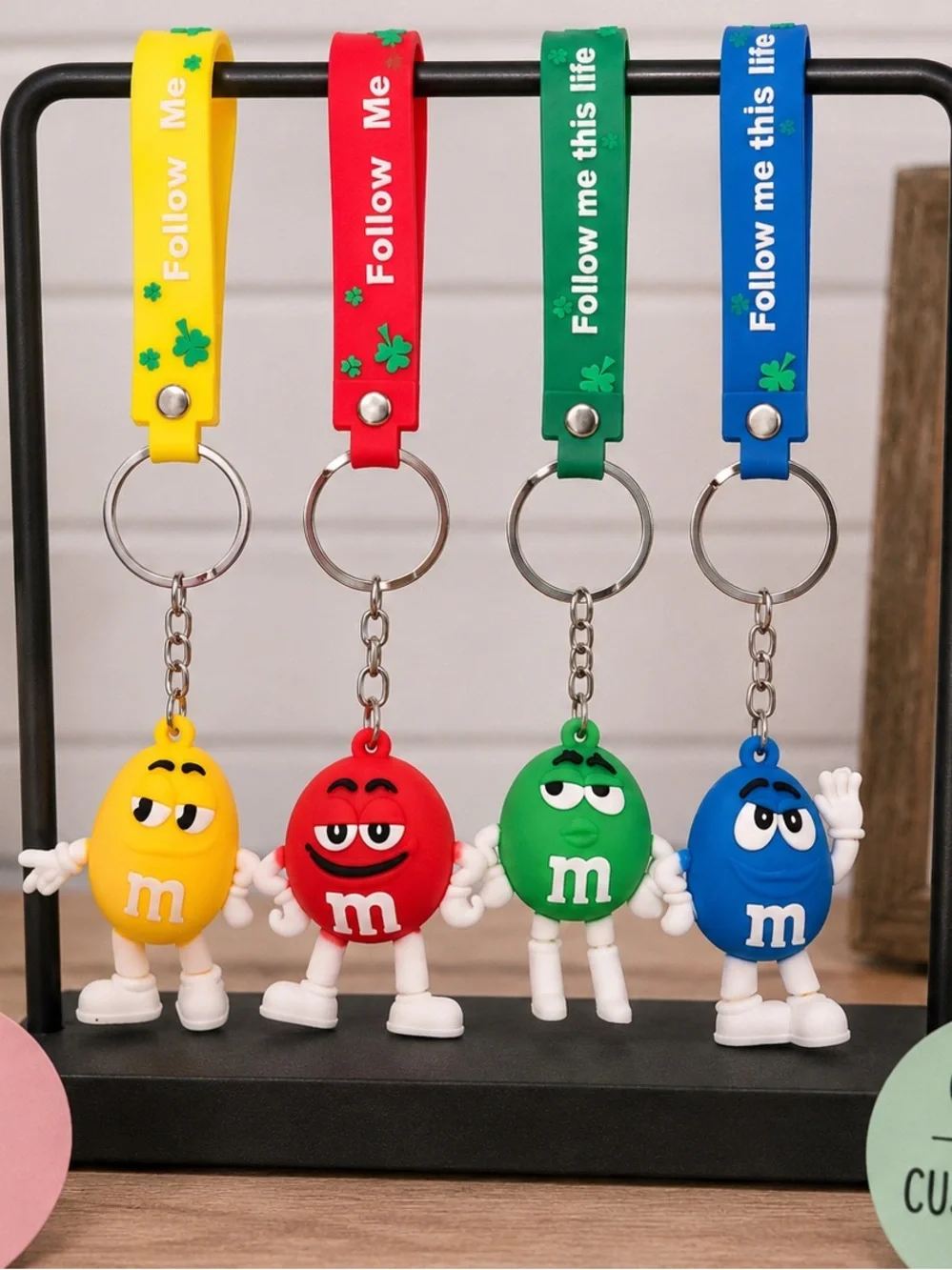 M&M'S Keychain Duo - Red & Green Character Charms